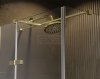 BESCO Kabina prysznicowa Pixa Gold 100x90 Prawa PPP-109-195G